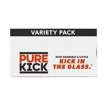 Give Yourself a Little Kick in the Glass Pure Kick Energy Focus Variety Pack Box Top