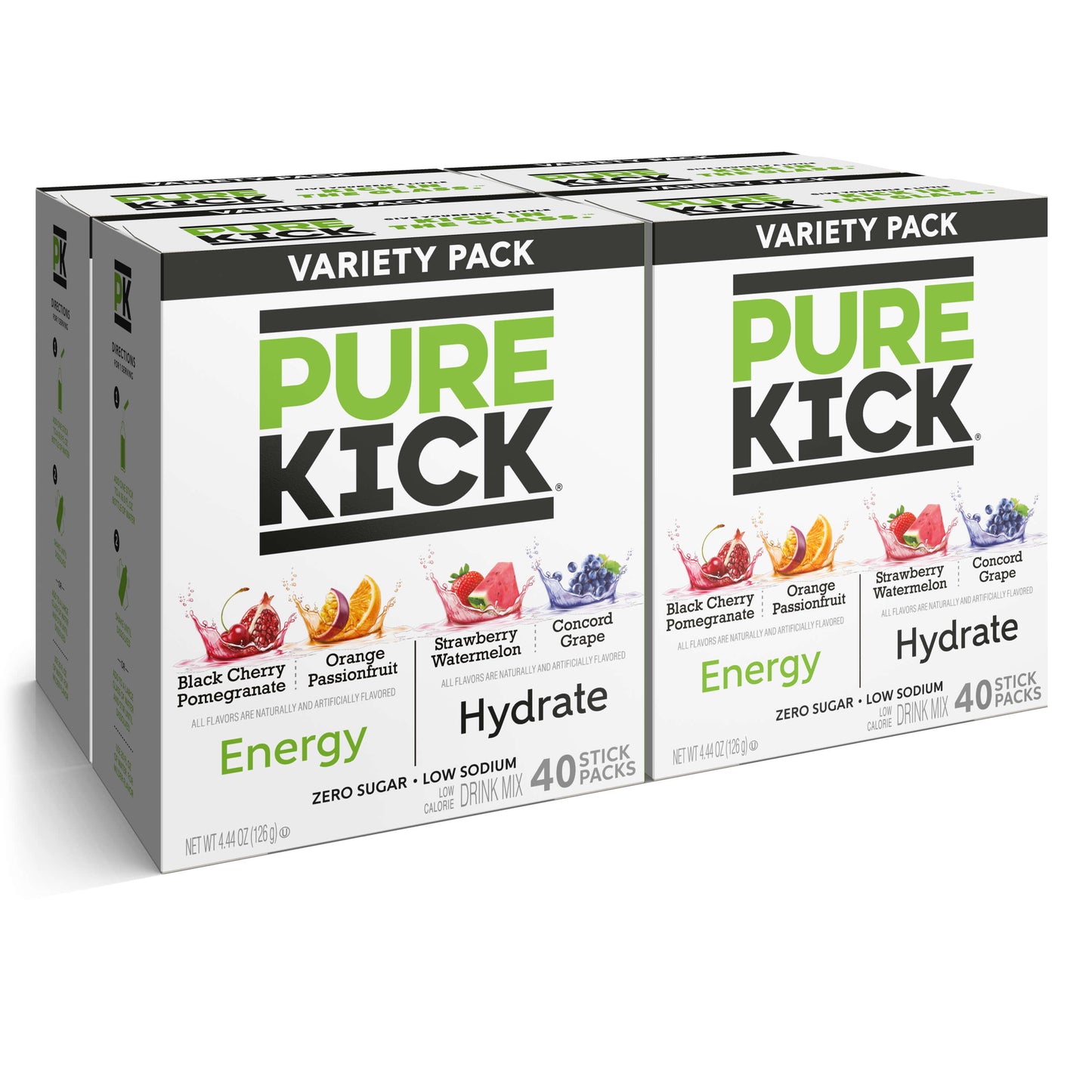 Pure Kick Energy Hydrate Variety Pack 40ct