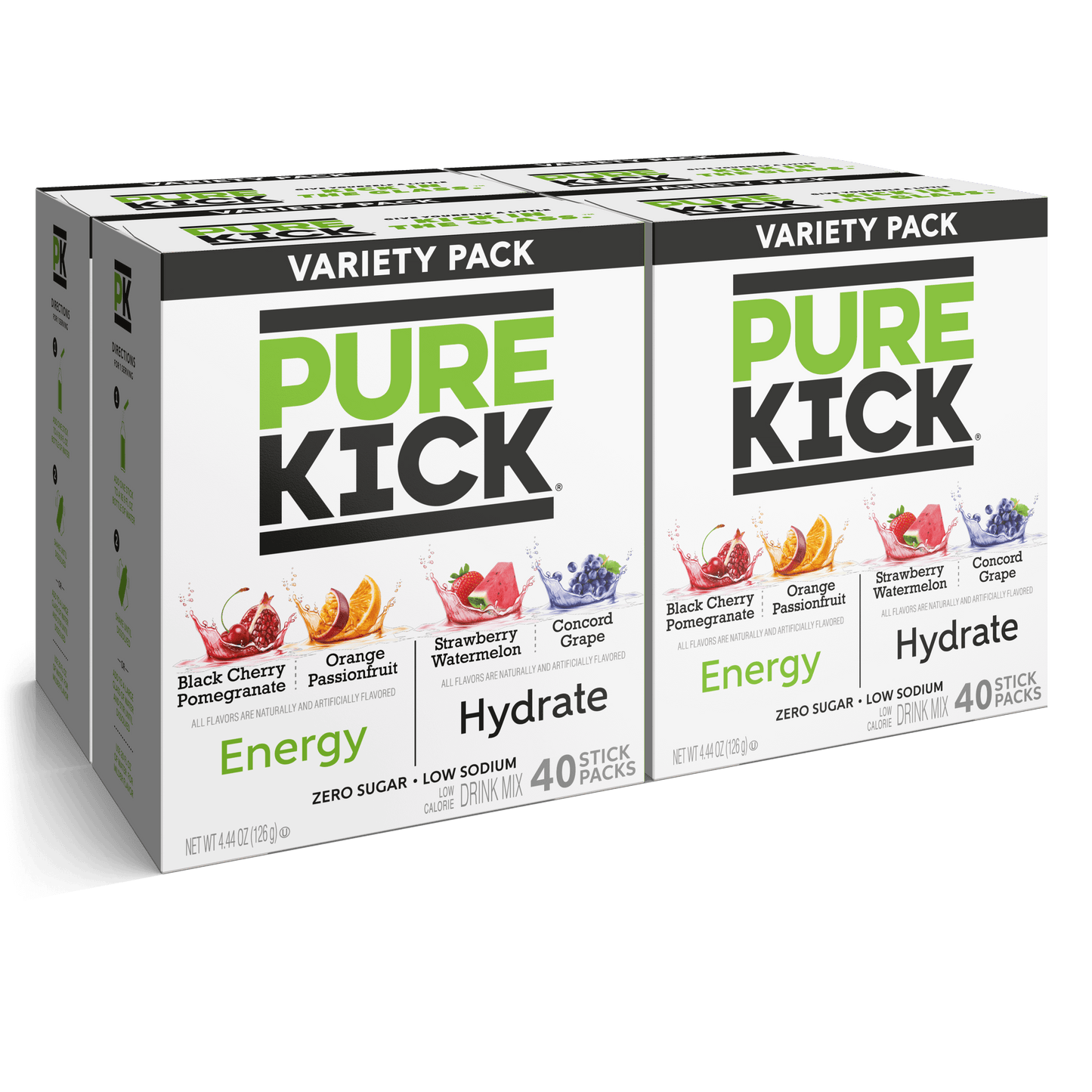 Pure Kick Energy Hydrate Variety Pack 40ct